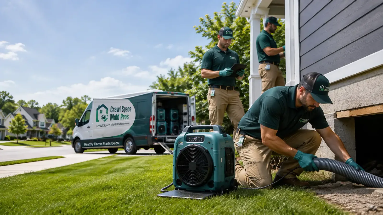 Crawl Space Mold Removal in Johnsonville, IL
